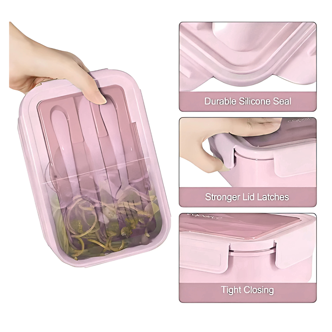Fiambrera Porta Comida 3 Divisones Lonch
